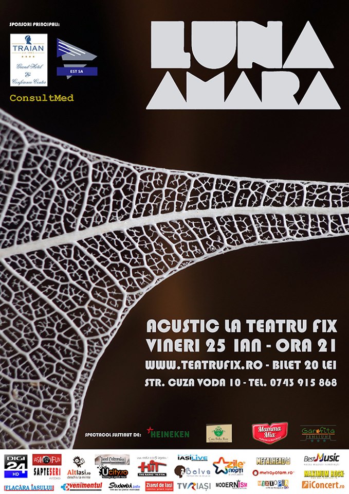 Concert acustic Luna Amara in Iasi
